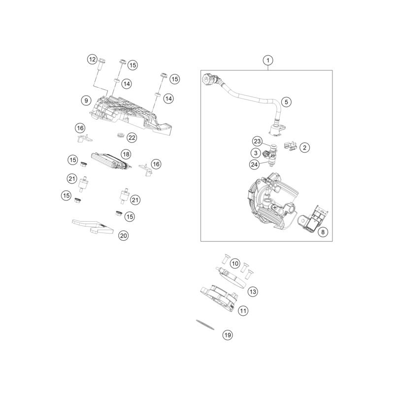 CORPS DU CLAPET D'ÉTRANGLEMENT