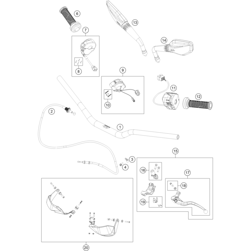 GUIDON, ARMATURES