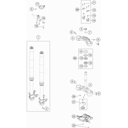 FOURCHE TÉLÉSCOPIQUE, TÉ DE FOURCHE