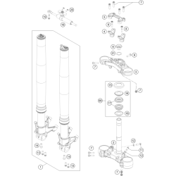 FOURCHE TÉLÉSCOPIQUE, TÉ DE FOURCHE