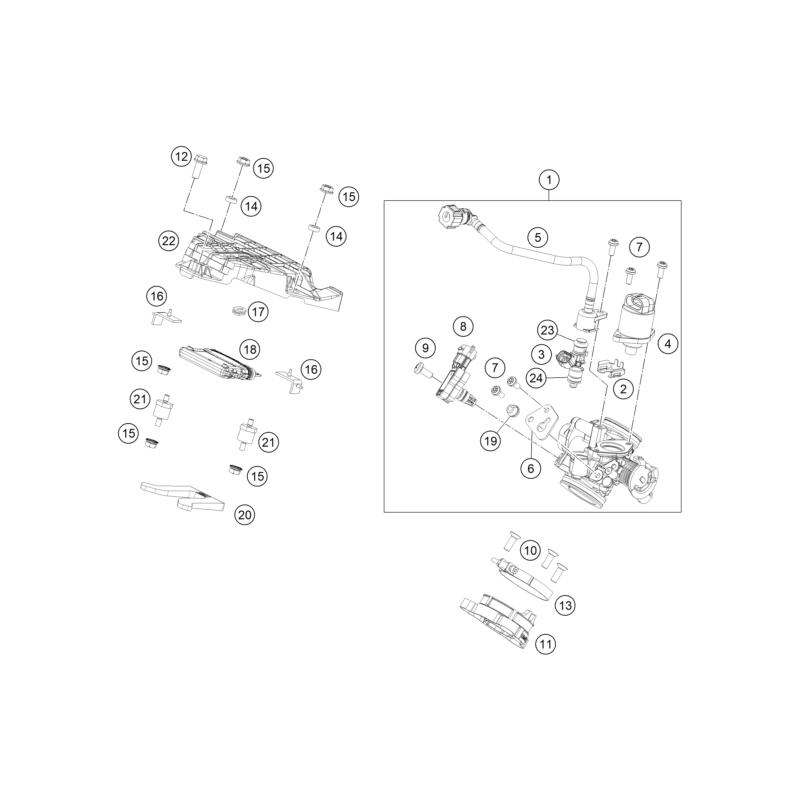 CORPS DU CLAPET D'ÉTRANGLEMENT