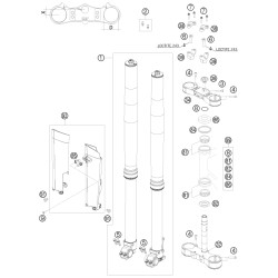 FOURCHE TÉLÉSCOPIQUE, TÉ DE FOURCHE