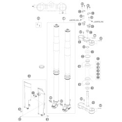 FOURCHE TÉLÉSCOPIQUE, TÉ DE FOURCHE