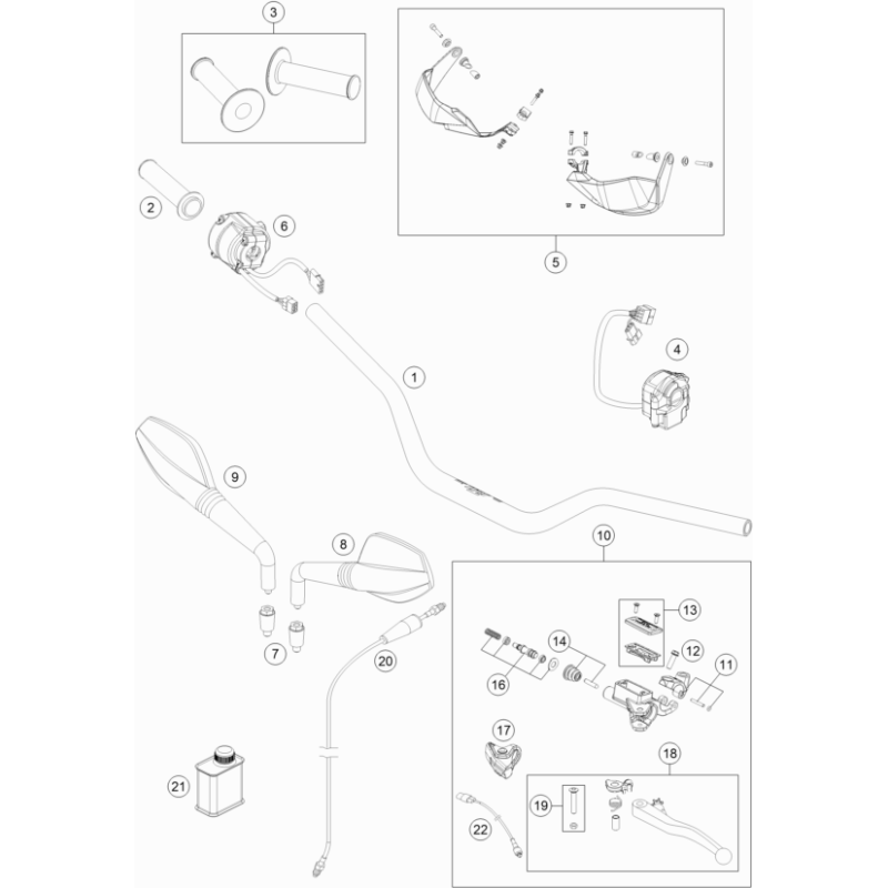 GUIDON, ARMATURES