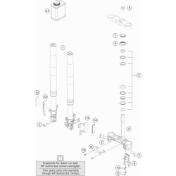 FOURCHE TÉLÉSCOPIQUE, TÉ DE FOURCHE