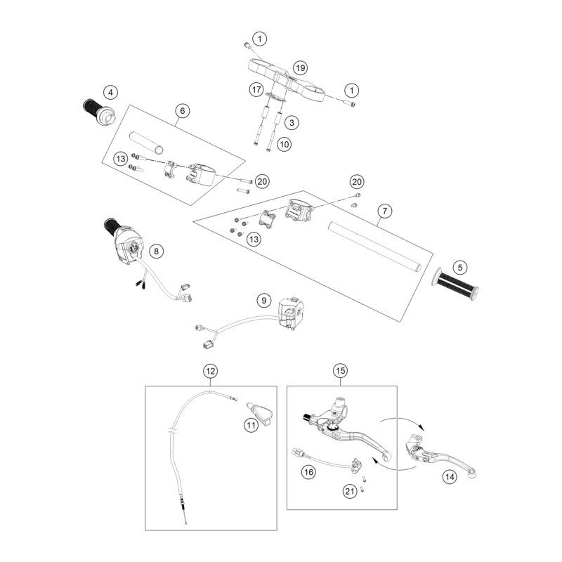 GUIDON, ARMATURES