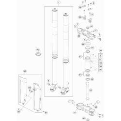 FOURCHE TÉLÉSCOPIQUE, TÉ DE FOURCHE