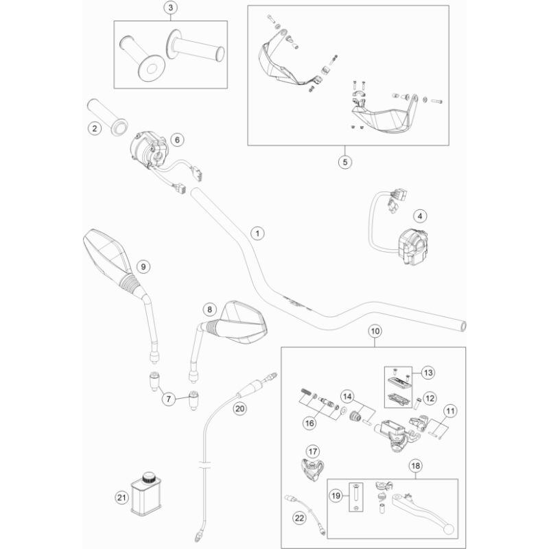 GUIDON, ARMATURES