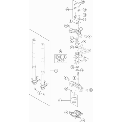 FOURCHE TÉLÉSCOPIQUE, TÉ DE FOURCHE